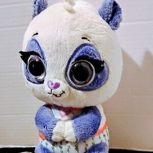 Adorable Plush Panda Toy - White and Purple